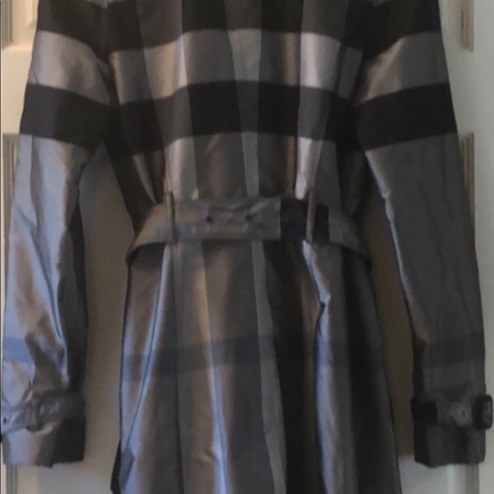 Burberry Plaid Raincoat never worn